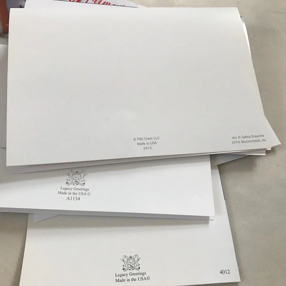 Christmas Cards 12 pack with Envelopes